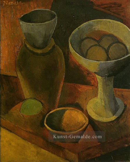 Bols et cruche 1908 Kubismus Ölgemälde